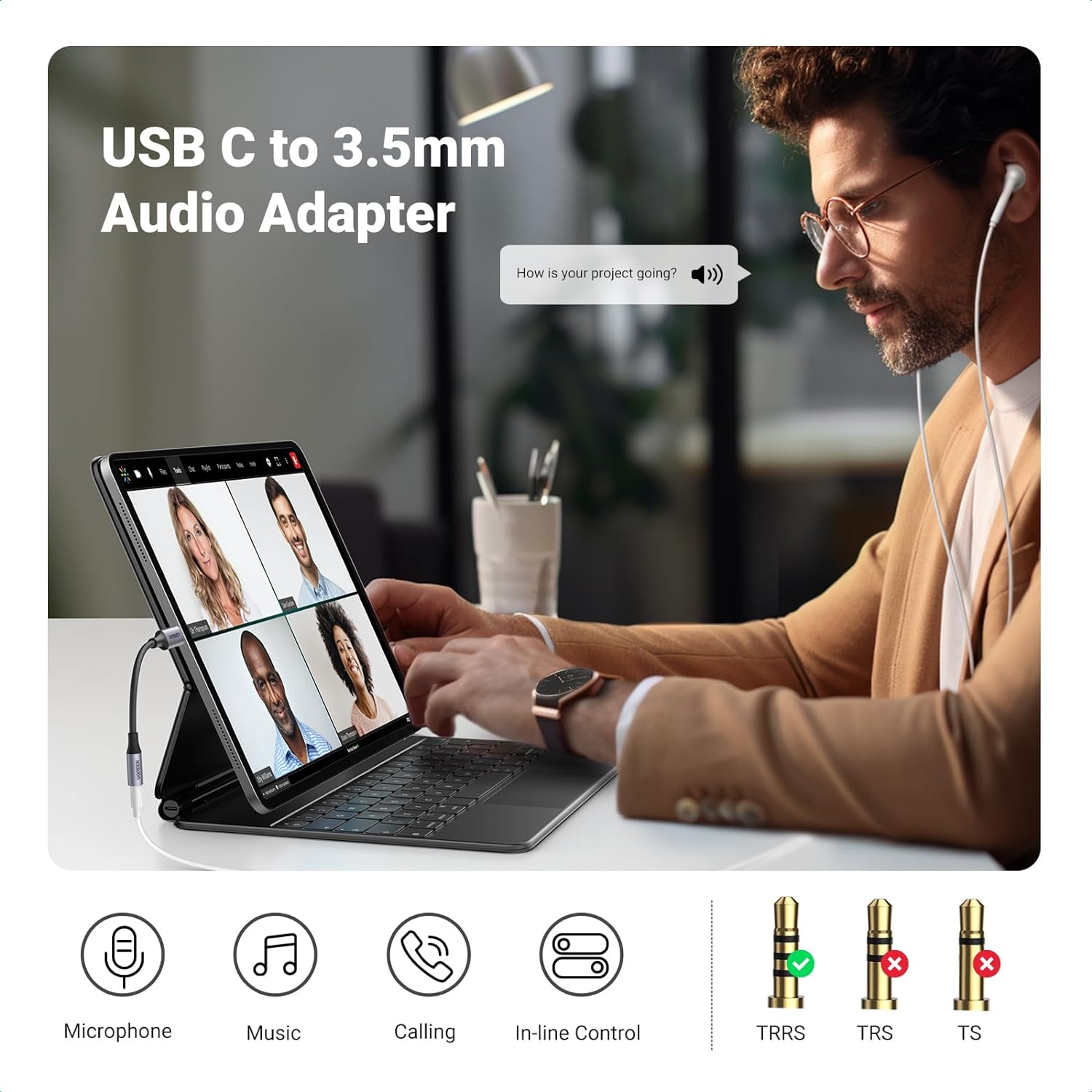 UGREEN USB-C to 3.5mm Dongle| 80154