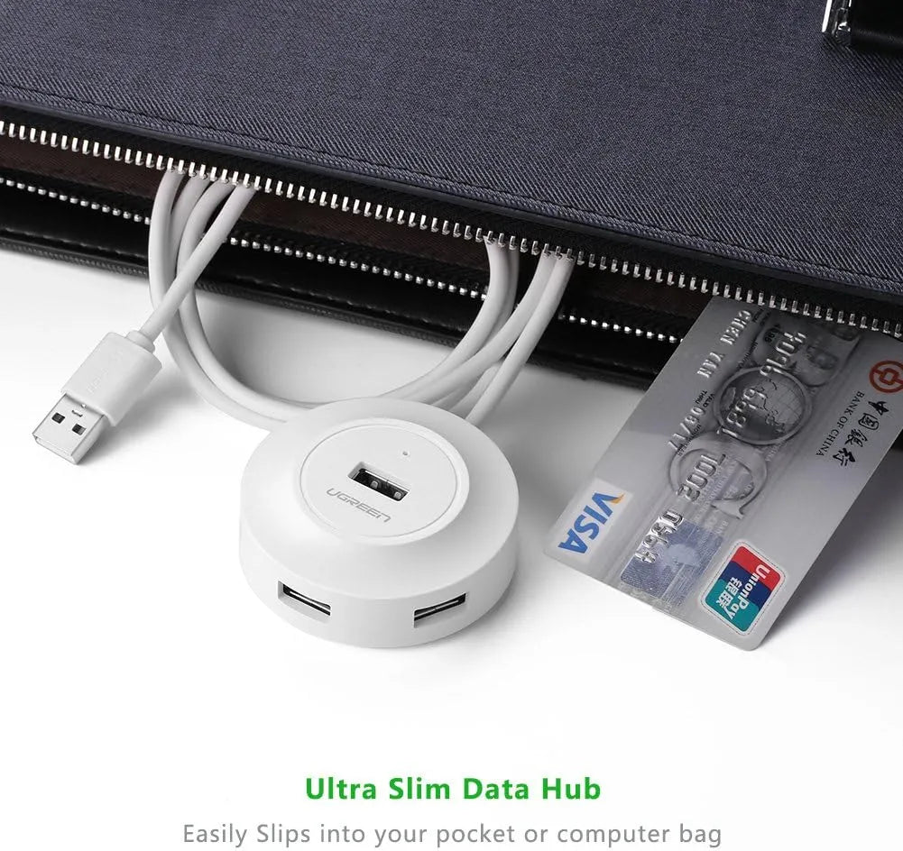 UGREEN USB 2.0 Hub 4 Ports 1m (White/Black)