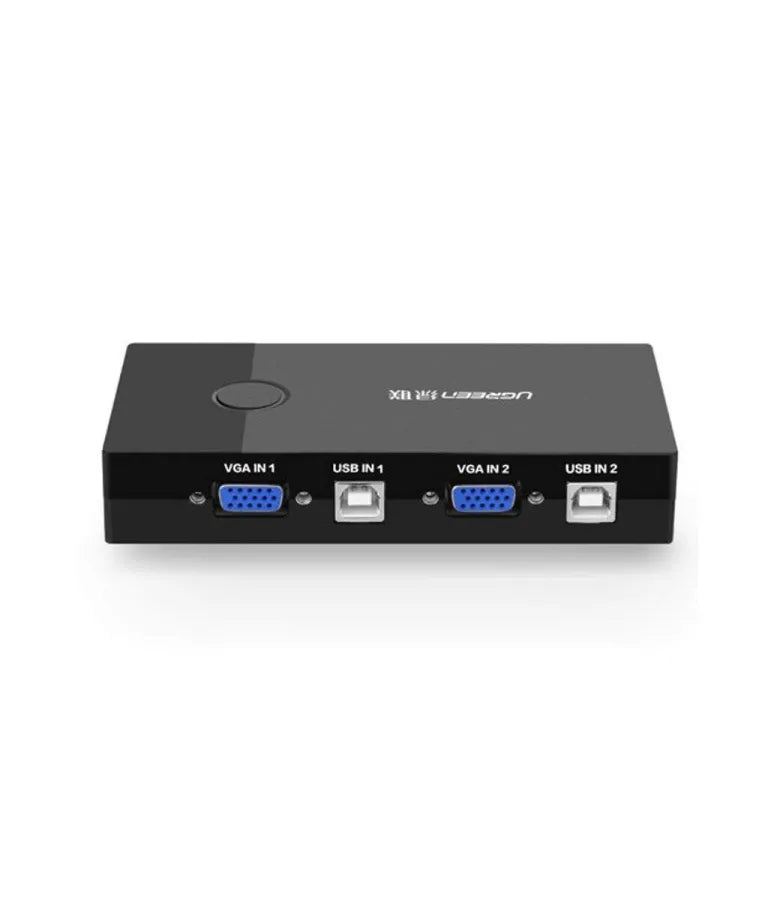 Ugreen KVM Black Switch with 2 Ports USB