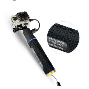 Kingma 2 in 1 Selfie Power Grip 5200mah Built-in Power Bank & Monopod For Gopro Action Camera