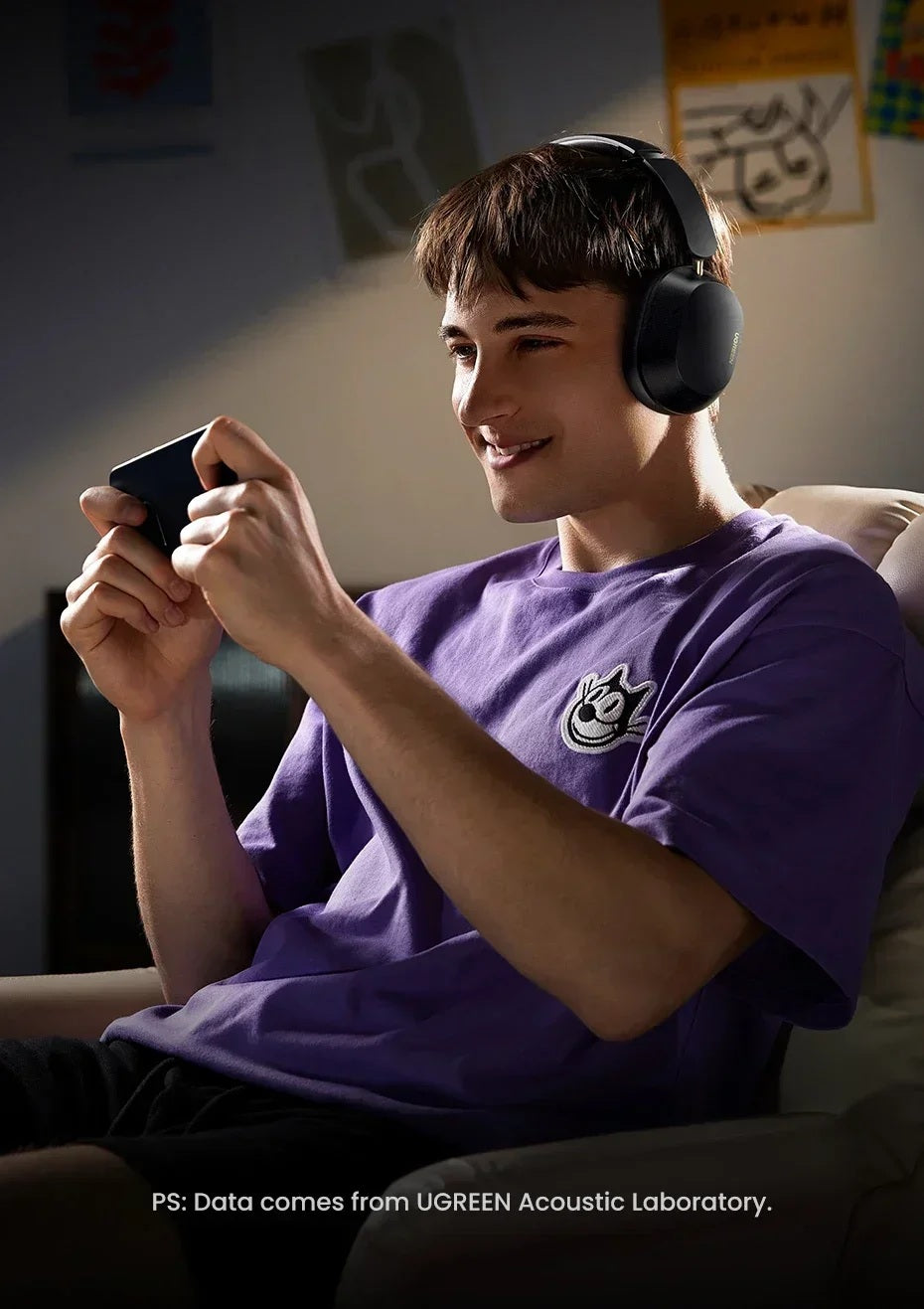 UGREEN HiTune Max5c Headphones | Hybrid Active Noise Cancellation Headphone