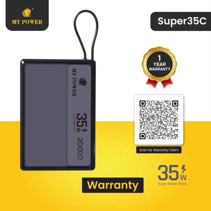 My Power 35w 20000mah Power Bank | Portable Powerbank