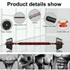 Adjustable Dumbbell Barbell Weight Lifting Set Pair Home Gym Dumbell