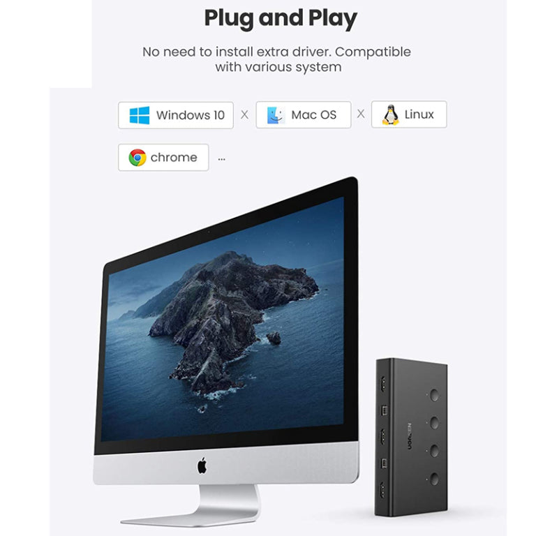 UGREEN KVM Switch 4 in 1 HDMI 2.0 4K/60Hz