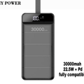 My power 30000mah Fast charging 22.5w pd fully compatible powerbank