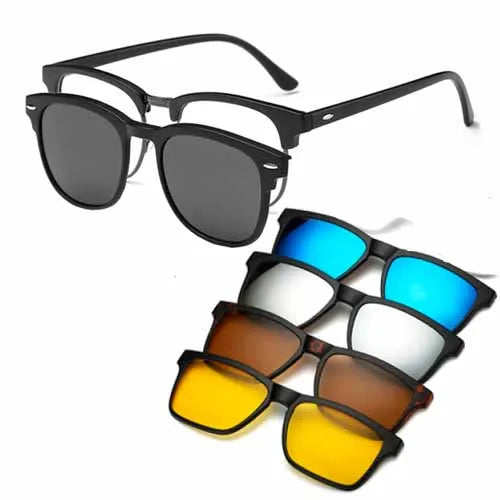 5 in 1 magnetic Sunglasses Club master Model