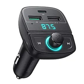 Ugreen FM&Bluetooth Transmitter&Car Charger + TF Slot