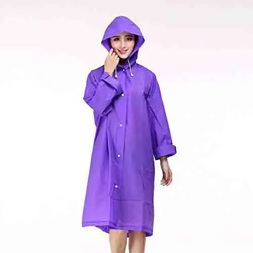 EVA Raincoat With Hood For Men And Women