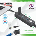 NexGen 3 in 1 Type C Hub + Ethernet