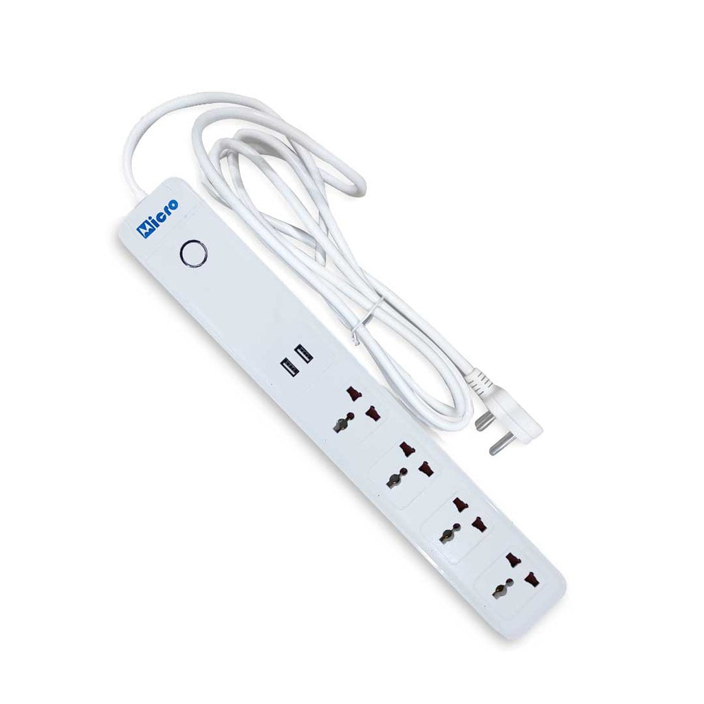 Micro MPS-1105US Smart Surge protector Multi plug 4 socket 2 Usb