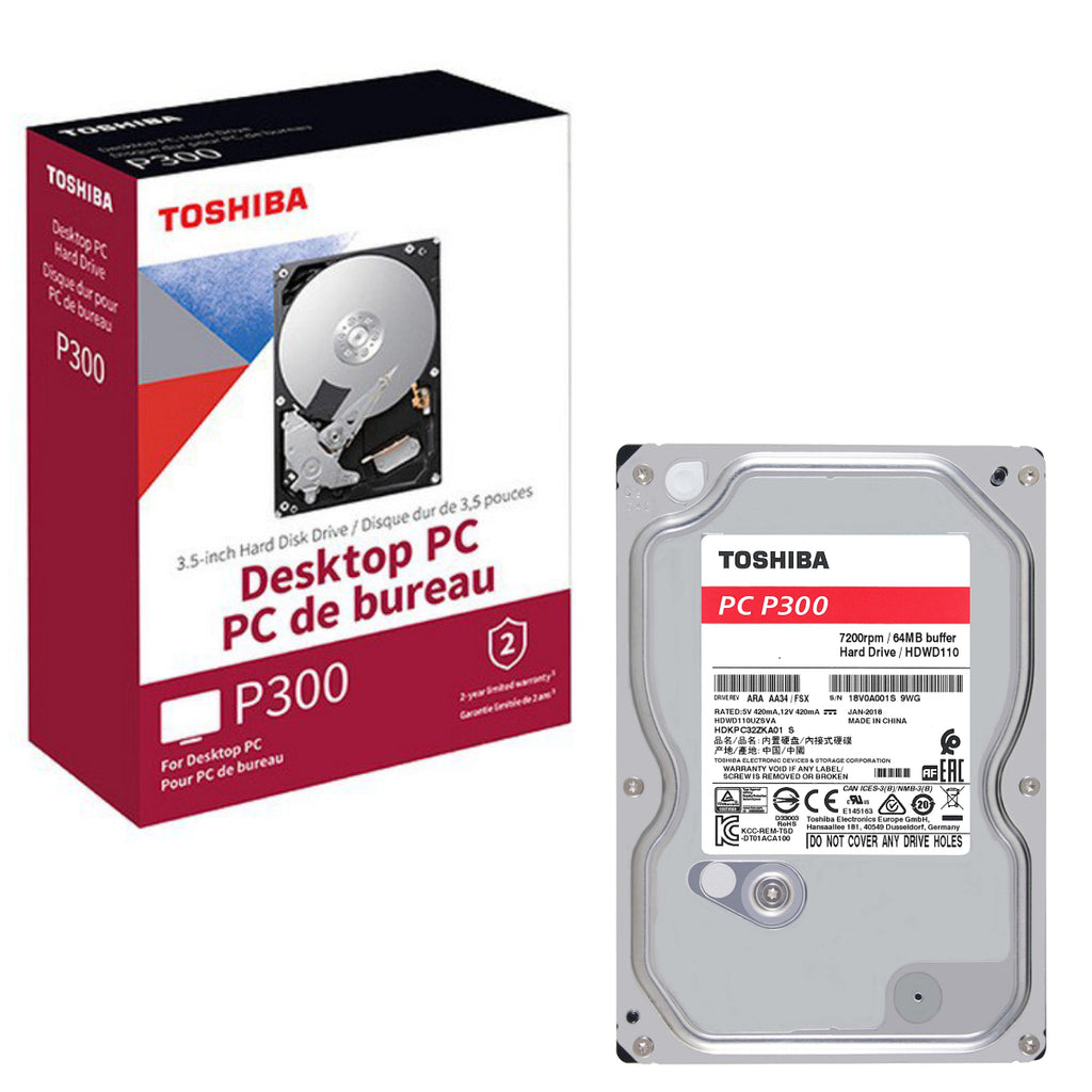 Toshiba P300 Internal Desktop/Surveillance Hard Disk HDD