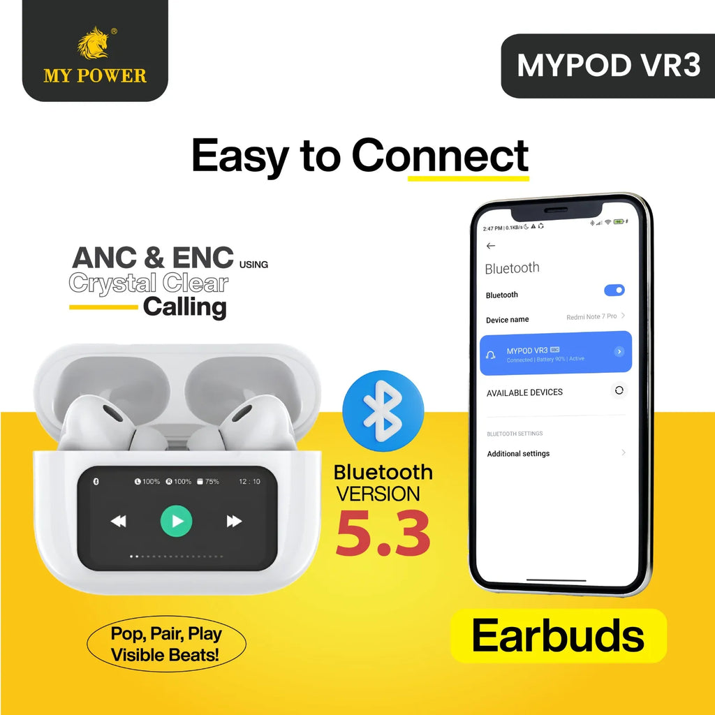 My Power Mypod VR3 Digital Display Earbuds