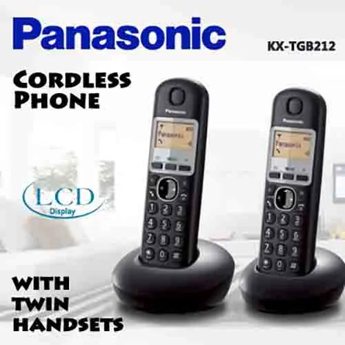 Panasonic Digital Twin DECT Cordless Phone KX-TGB212
