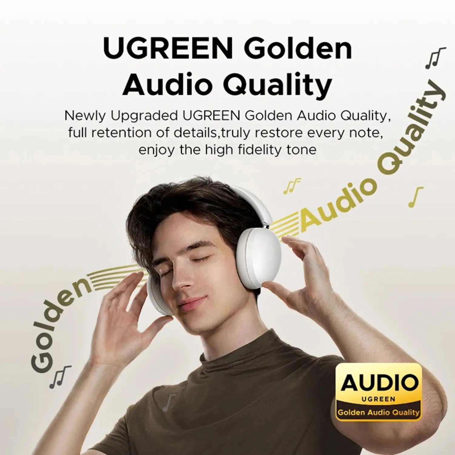 Ugreen Studio Max2 Wireless Over Ear Headset Black – HP205 |45017 | 45018