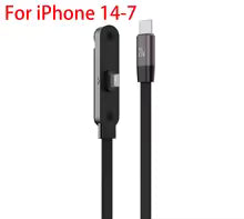 30W Braided Cable with Built-in Phone Stand T-Shaped Durable USB-C to Lightning Charging Cord with Foldable Holder | 00003
