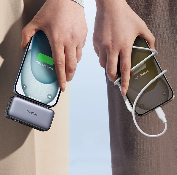 Ugreen PB503 5000mAh powerbank with USB-C port and integrated USB-C connector