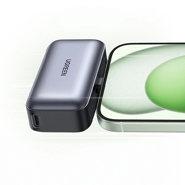 Ugreen PB503 5000mAh powerbank with USB-C port and integrated USB-C connector