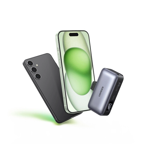 Ugreen PB503 5000mAh powerbank with USB-C port and integrated USB-C connector