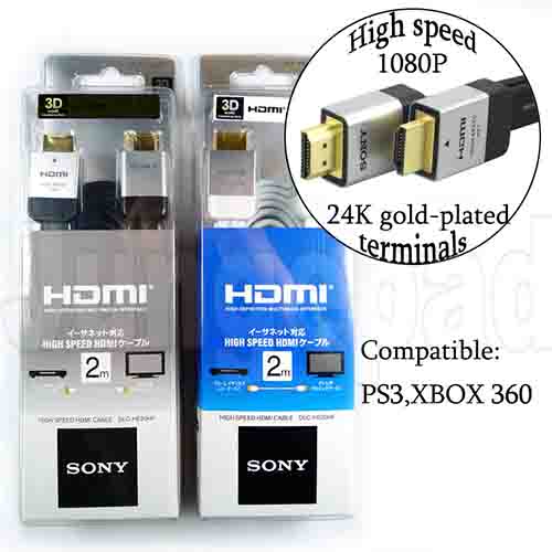 Sony Flat High speed HDMI Cable 3D HD
