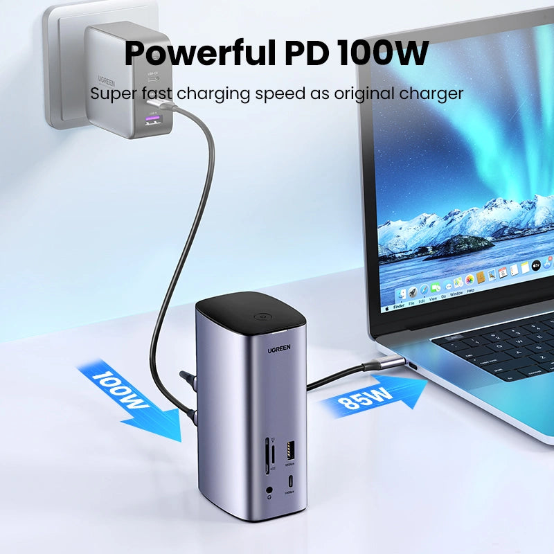 UGREEN 12 – in – 1 Type-C Multifunction Docking Station Pro – CM555 – 90325 – 1 Year Warranty