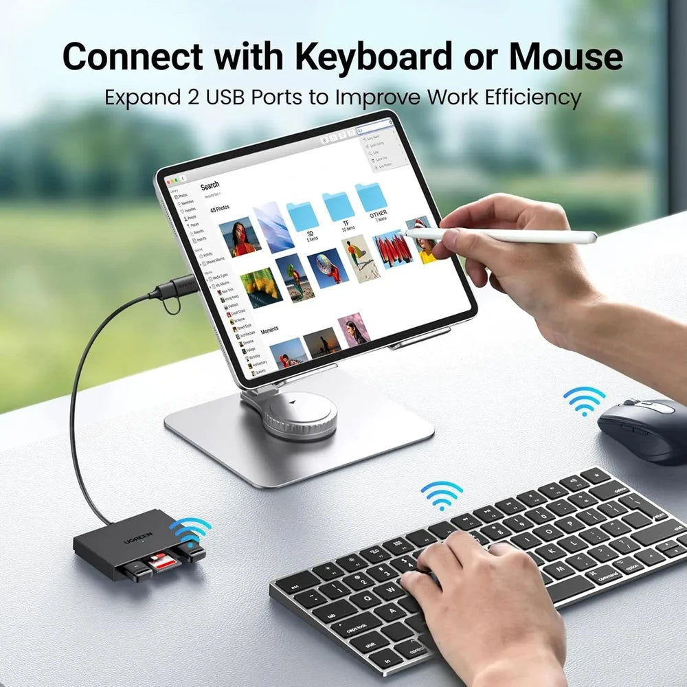 UGREEN 4-in-1 5Gbps Card Reader Type-C+USB – CM812 – 45167 – 1 Year Warranty in Nepal