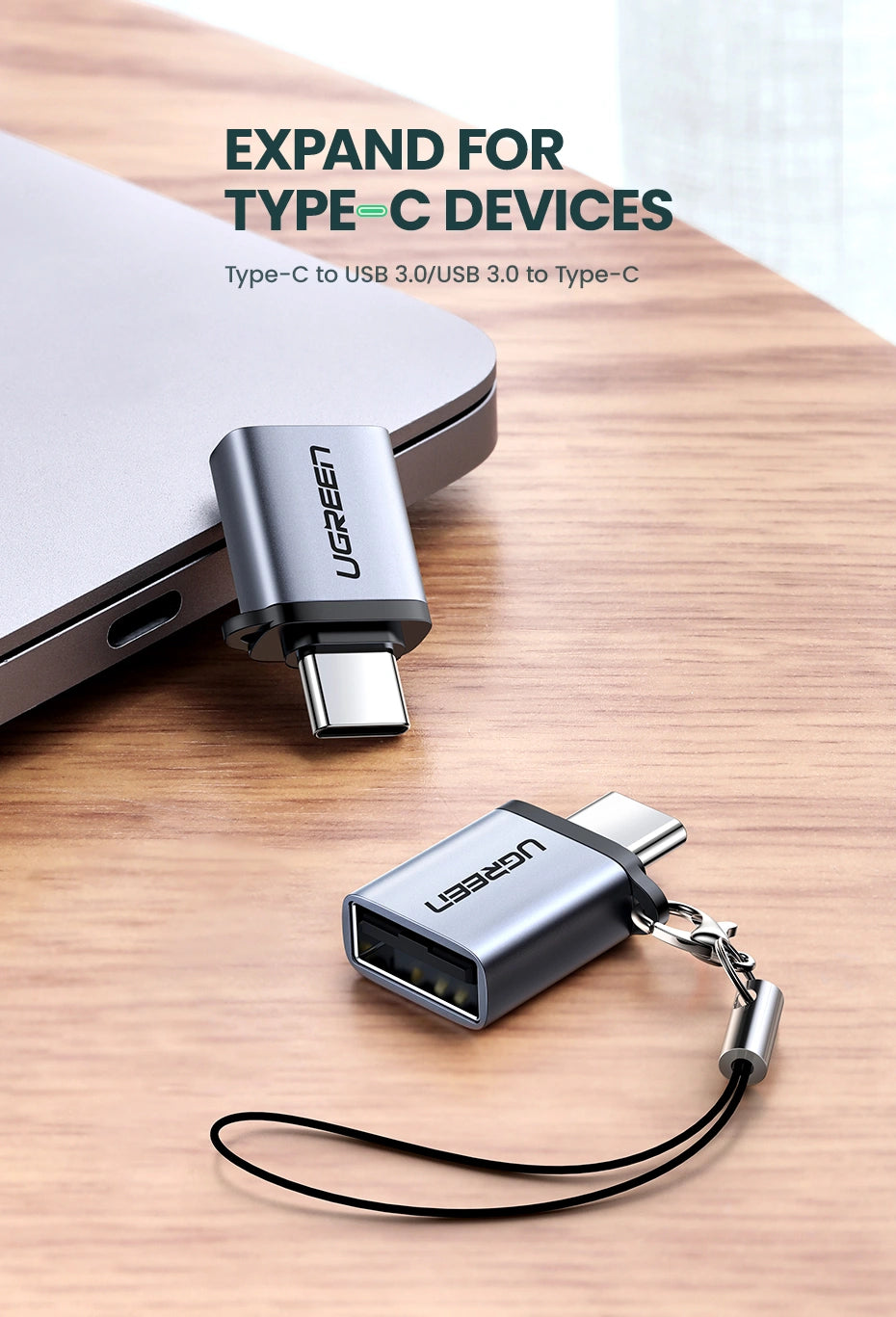 UGREEN USB 3.0 A Male To Type C 3.1 Female Adapter