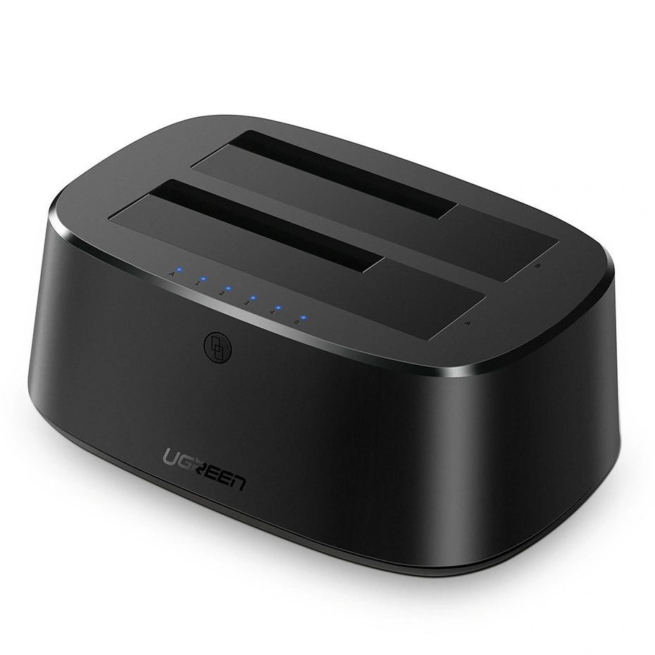 UGREEN USB 3.0 to SATA Dual-Bay Hard Drive Docking Station – CM198 – 50857 – 1 Year Warranty
