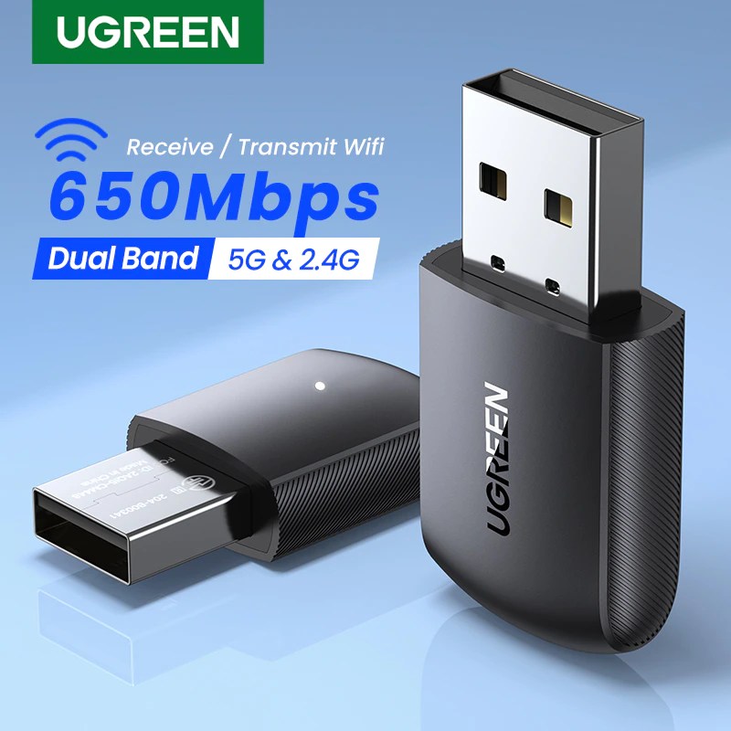 UGREEN Wireless USB Adapter AC650 11ac Dual-Band