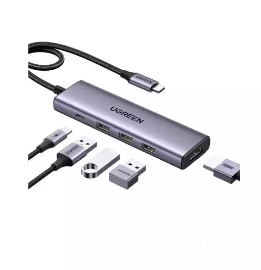 UGREEN USB C Hub 5 in 1 Nepal | Type C Multiport Adapter | 15596