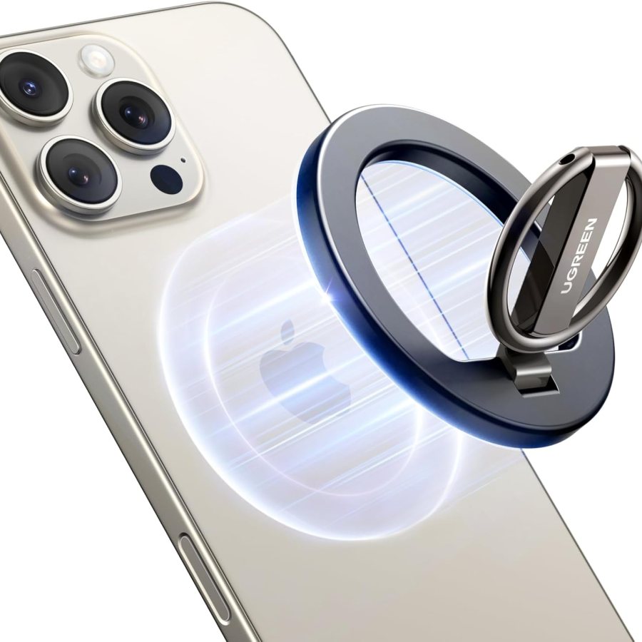 UGREEN Magnetic Phone Grip for MagSafe Phone Holder, Universal Strong Magnetic Ring Phone Stand