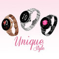 HiFuture Aura Women’s Smart Watch | 1.04″ AMOLED Display | IP68 Waterproof | 7 Days Battery