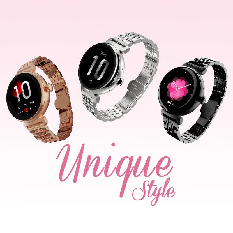 HiFuture Aura Women’s Smart Watch | 1.04″ AMOLED Display | IP68 Waterproof | 7 Days Battery