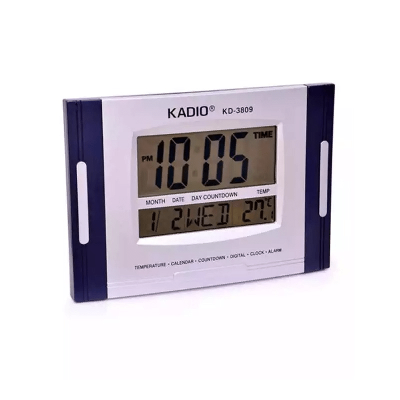 Kadio Wall + Table Digital Alarm Watch 3809(Gray)