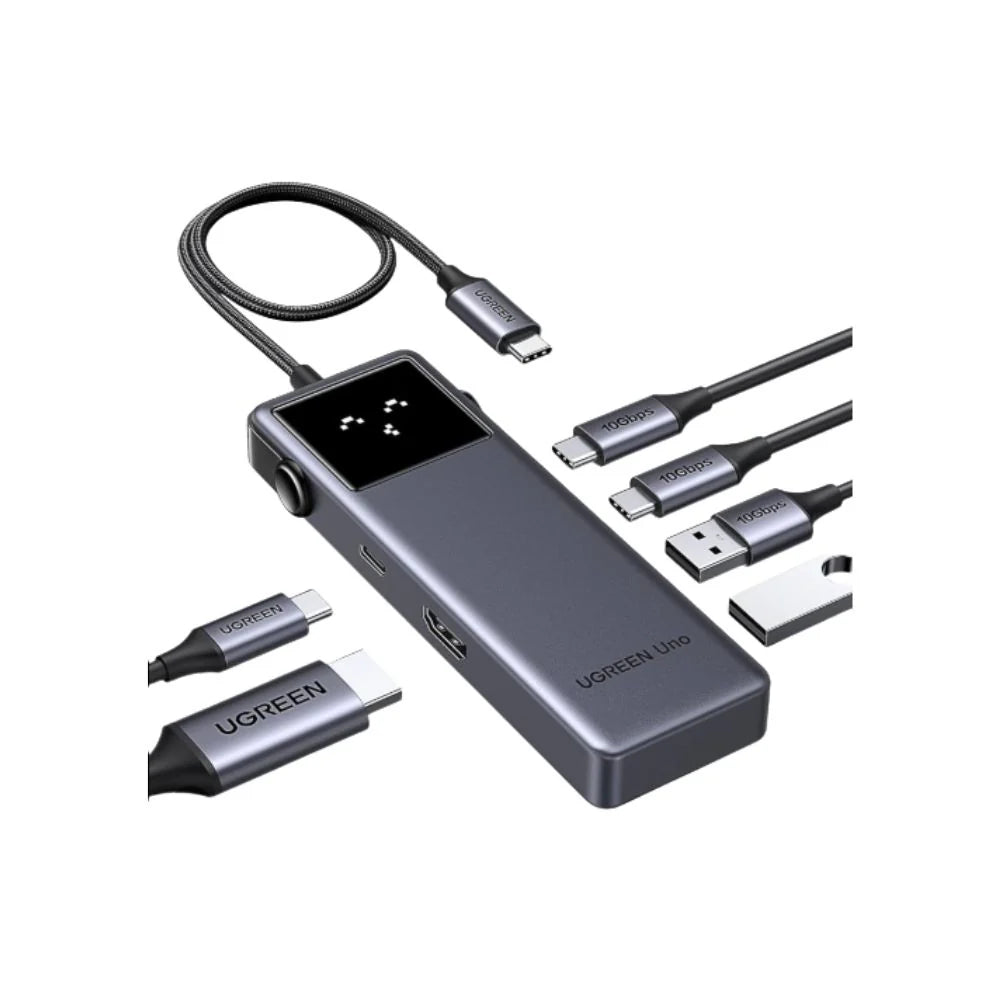 UGREEN Uno 6-in-1 USB-C Hub with Smart Display | 45155