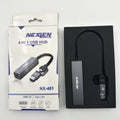 Nexgen 4 in 1 Type C & USB 2 in 1 HUB NX-401