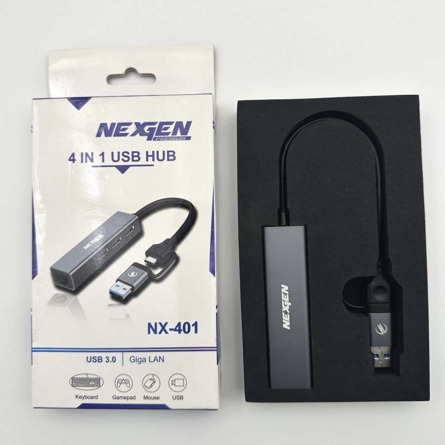 Nexgen 4 in 1 Type C & USB 2 in 1 HUB NX-401