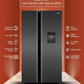 Ziasys Side-by-Side Refrigerator – 550L | Elegant Design, Maximum Utility