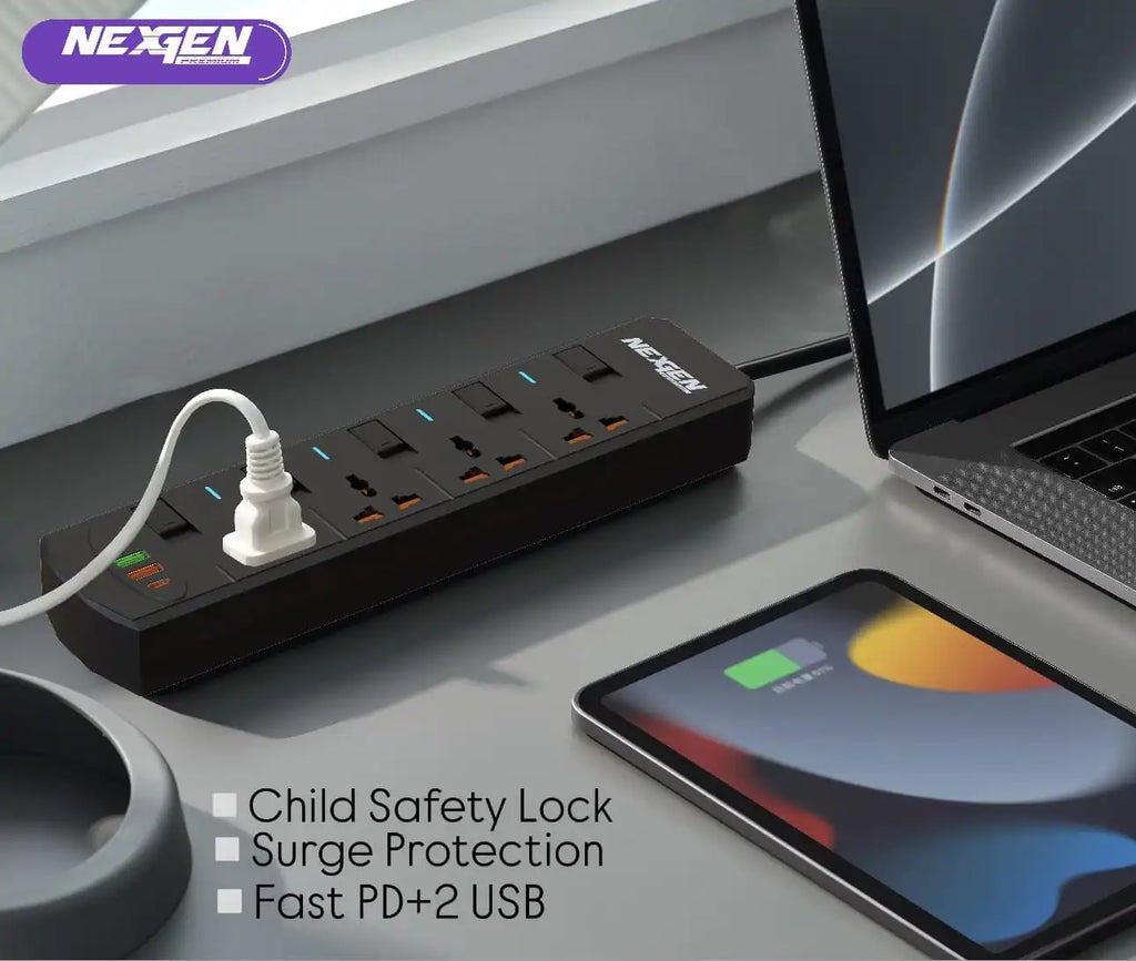 NEXGEN 3000W Premium Multipurpose Power Strip