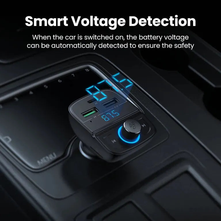 Ugreen FM&Bluetooth Transmitter&Car Charger + TF Slot