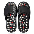 Acupressure Paduka Spring Sandle Black/White Foot Reflexology Massage Slippers