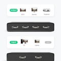 UGREEN 2-IN 4-OUT HDMI SWITCH SPLITTER WITH REMOTE