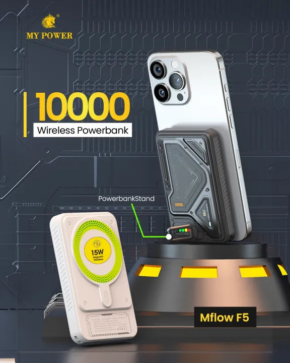 MY POWER MFlow F5 Wireless MagSafe Power Bank