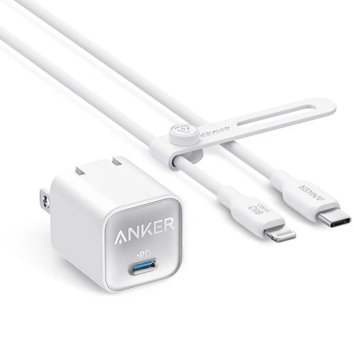 Anker 511 Charger (Nano 3, 30W) with 6 ft USB-C to Lightning Cable