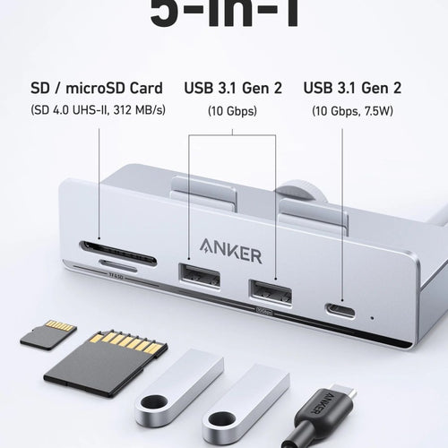 Anker 535 USB-C Hub (5-in-1, for iMac)