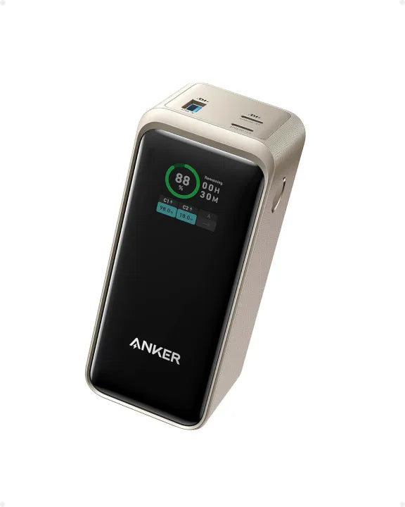 Anker Prime Power Bank, 20,000mAh 200W, TSA-Approved, Smart Display