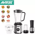 AVINAS AV-126 4 IN 1 Multi-function Electric Blender Fruit Mixer Powerful Hand Held Stainless Steel For Fruits,Meat and Vegetables