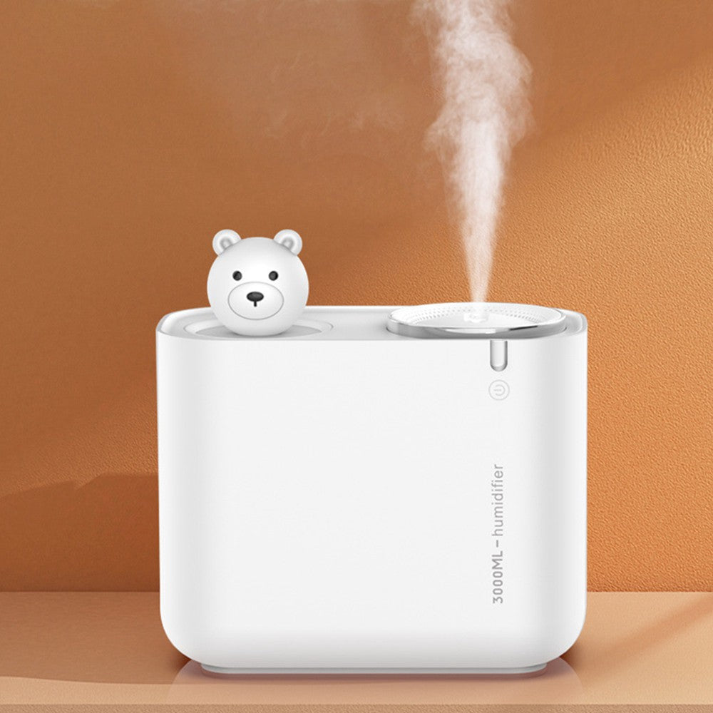 Humidifier Mengxiong, Dual Nozzle Humidifier USB Large Capacity 3L Aromatherapy Home Office Air Humidification Mist Sprayer