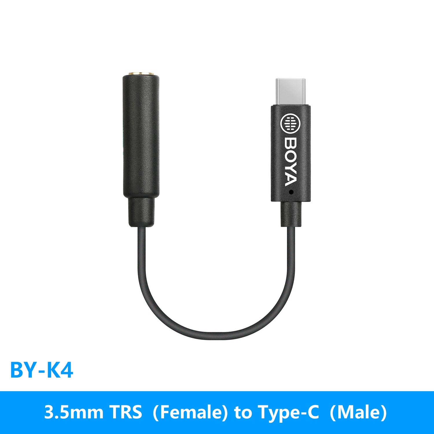 Boya BY-K4 3.5mm TRS (Female) to Type-c (Male)