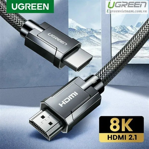 Ugreen HDMI v2.1 8Κ@60Hz, eARC, 48Gbps, HDR, Cable. Nylon Braiding