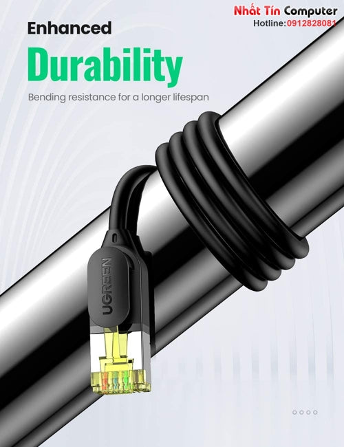 UGREEN Cat7 Ultra Slim network cable 1M long 10Gbps bandwidth 600MHZ premium